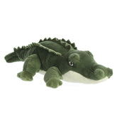 Plush toy of a green crocodile with soft texture and friendly eyes for wild and cozy playtime.