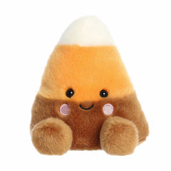 Palm Pal plush with candy corn colors, featuring a white tip and vibrant orange to brown body