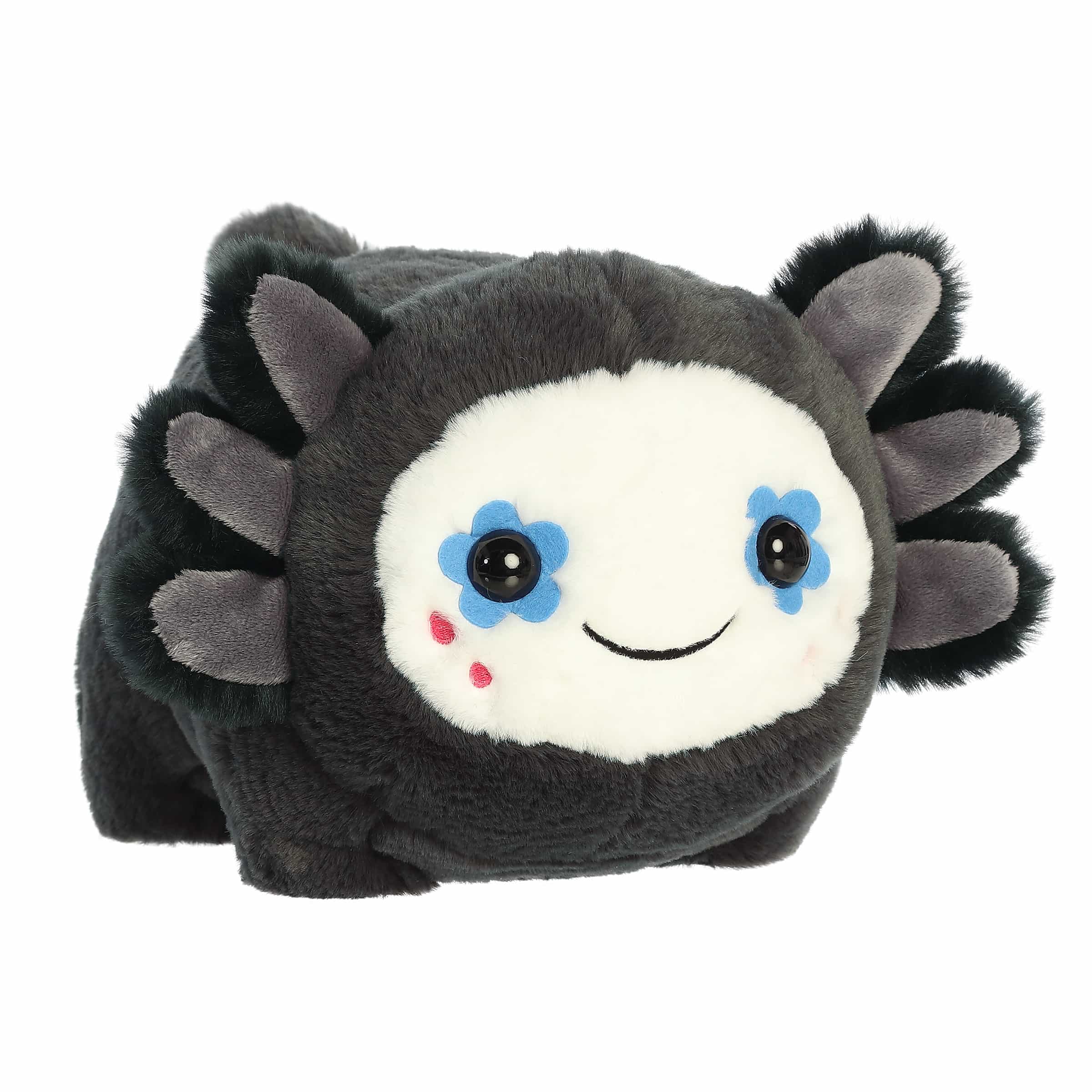 Eye-catching sugar skull axolotl plush with a soft, potato-shaped body, crafted from high-quality materials