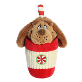 Max Peppermint Cup plush from Aurora's Dr. Seuss Collection, featuring Max in a peppermint-striped cup!