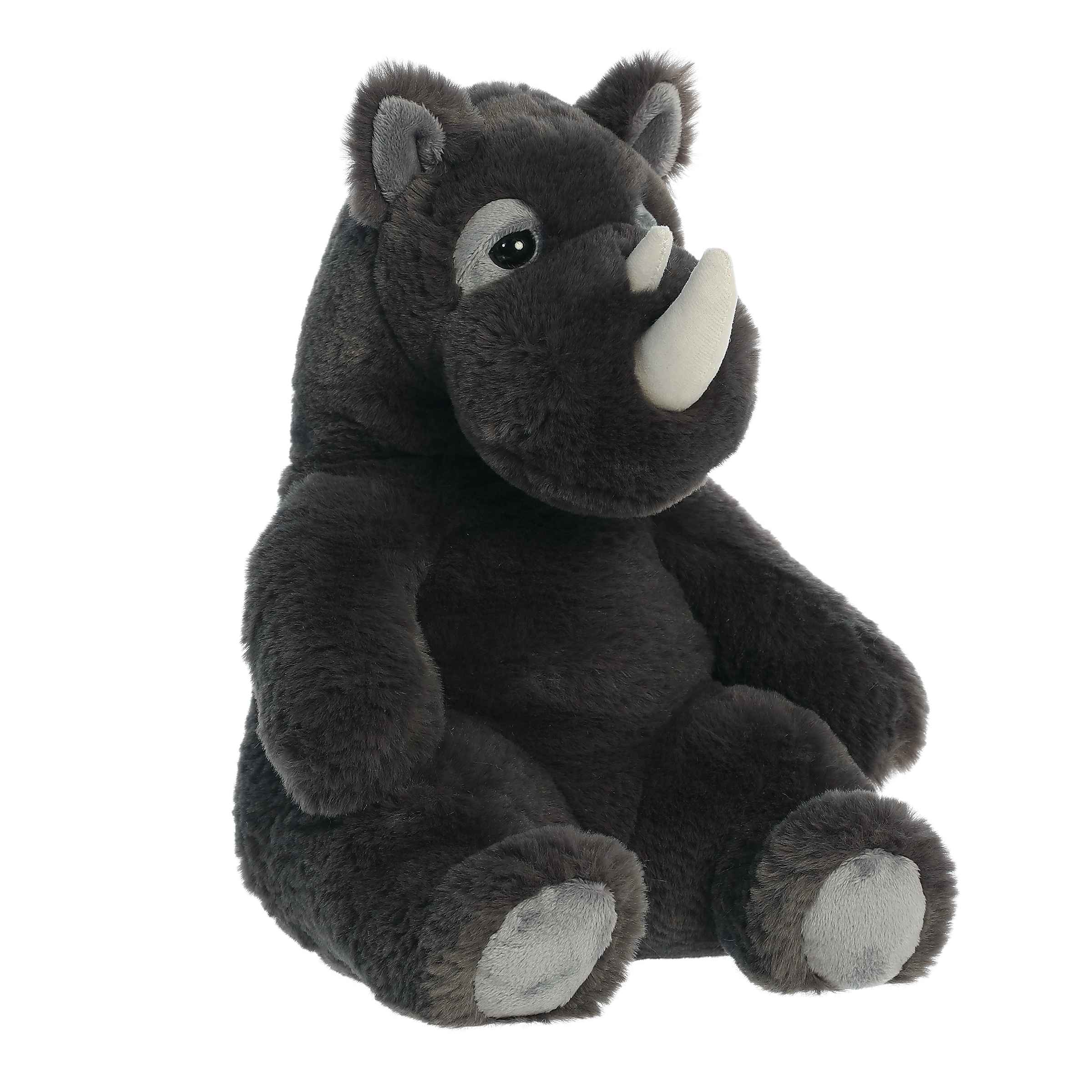 Soft and durable Da Rhino plush, perfect for comforting naps and serene decor.