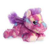 Tutti Frutti - Pegasus plush from Aurora, in pink and purple with sparkling eyes and wings