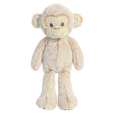Marlow Monkey plush from Cuddlers by ebba, featuring soft beige fur and two-toned ears