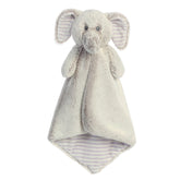 Elvin Elephant plush from Cuddlers Luvster by ebba, featuring soft, two-toned fabric and floppy ears