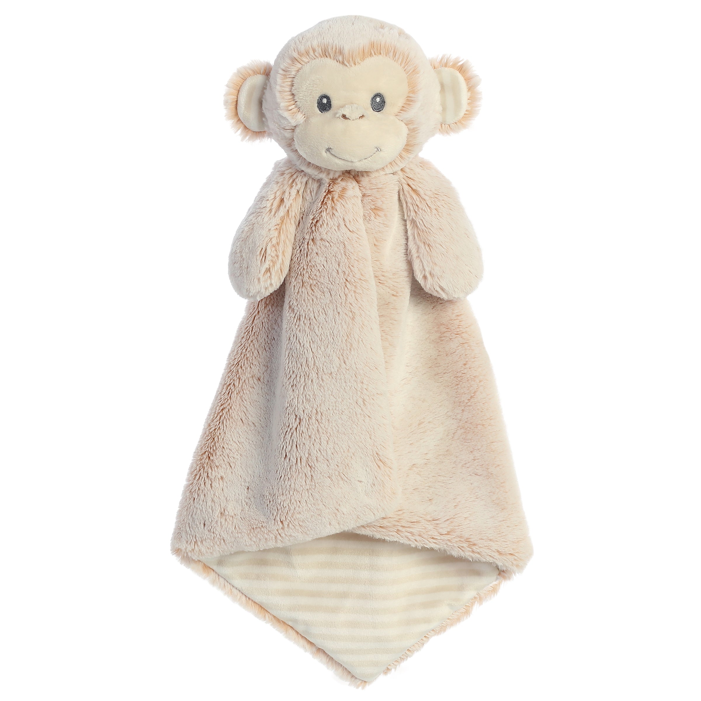 Marlow Monkey plush from Cuddlers Luvster by ebba, soft and floppy with a gentle striped underbelly