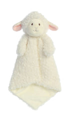 Blessings Lamb Luvster Plush Blanket for babies by ebba features a plush head and soft blanket