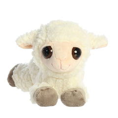 Lea Lamb plush from Dreamy Eyes by Aurora, with soft white curls and warm and inviting eyes
