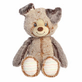 Perri Pup plush, soft two-toned fabric, floppy design, crafted for baby-friendly cuddles