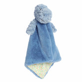 Theo T-Rex Luvster, a blue plush dinosaur blanket with ultra-soft materials, designed to comfort and captivate babies