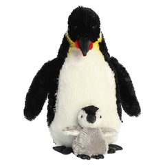 Aurora® - Vida salvaje - Pingüino emperador de 12" con bebé