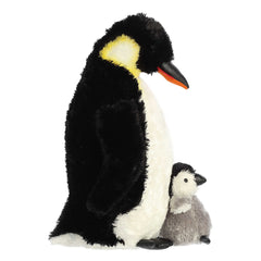 Aurora® - Vida salvaje - Pingüino emperador de 12" con bebé