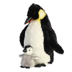 Aurora® - Vida salvaje - Pingüino emperador de 12" con bebé