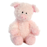 A soft pink plush toy from Aurora with floppy ears, a snout, and a cuddly round body.