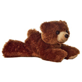 Brown bear plush toy from Mini Flopsie by Aurora with a plush body and an endearing expression.