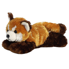 A red panda plush toy from Mini Flopsie with soft orange fur and a sweet expression.