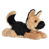 Plush German Shepherd with soft fur, upright ears, and a strong, loyal look by Aurora stuffed animals.