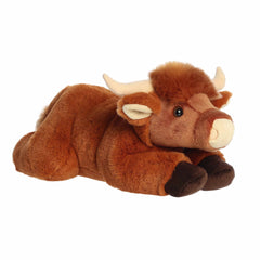 Highland Cow plush from Flopsie by Aurora, featuring detailed construction and lifelike appearance for fun playtime