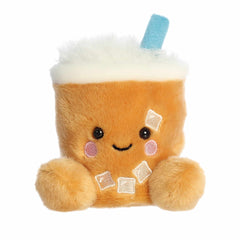 Iced Coffee plush from Palm Pals, designed as a cozy cup with ice cubes and a straw
