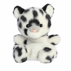 Snow Leopard plush from Palm Pals, featuring soft patterned fur and gentle pink nose