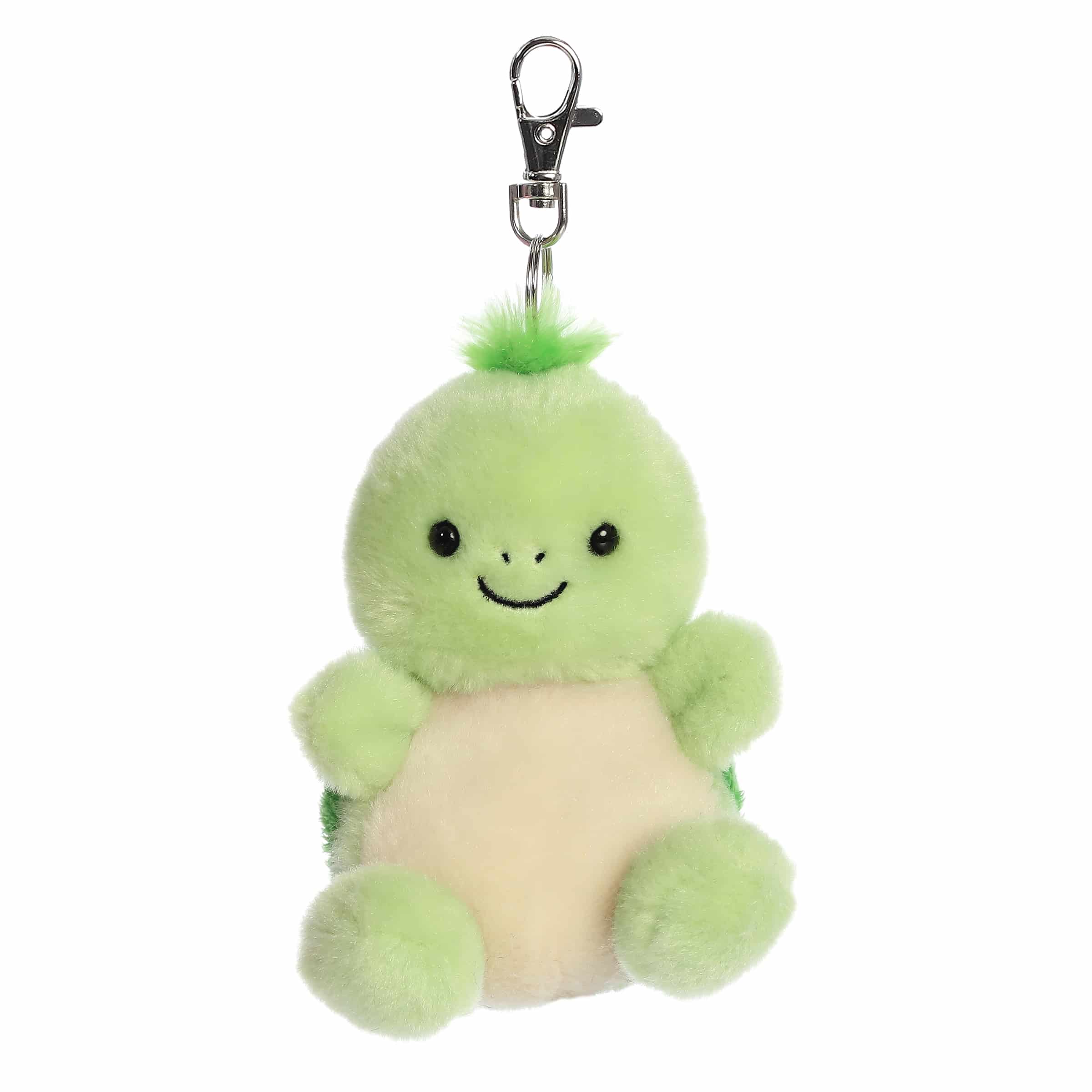 Turtle Clip-On from Palm Pals, featuring a soft green body with a bright green shell