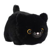 Bella Black Cat plush from Spudsters by Aurora, blending a black cat's charm with a potato's shape, perfect for cuddles.