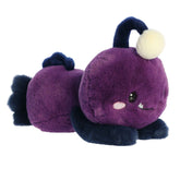 Ani Angler Fish plush from Too Cute Collection, radiant purple and blue with an antennae, soft and inviting