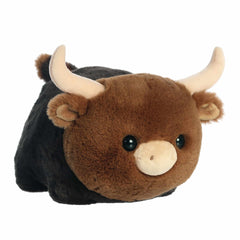 Longhorn Cow plush from the Spudsters collection, featuring characteristic longhorn horns and a soft, potato-shaped body