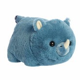 Rhino plush from the Spudsters collection, combining the sturdy allure of a rhinoceros with a cute, potato-like form