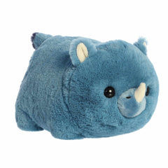 Rhino plush from the Spudsters collection, combining the sturdy allure of a rhinoceros with a cute, potato-like form