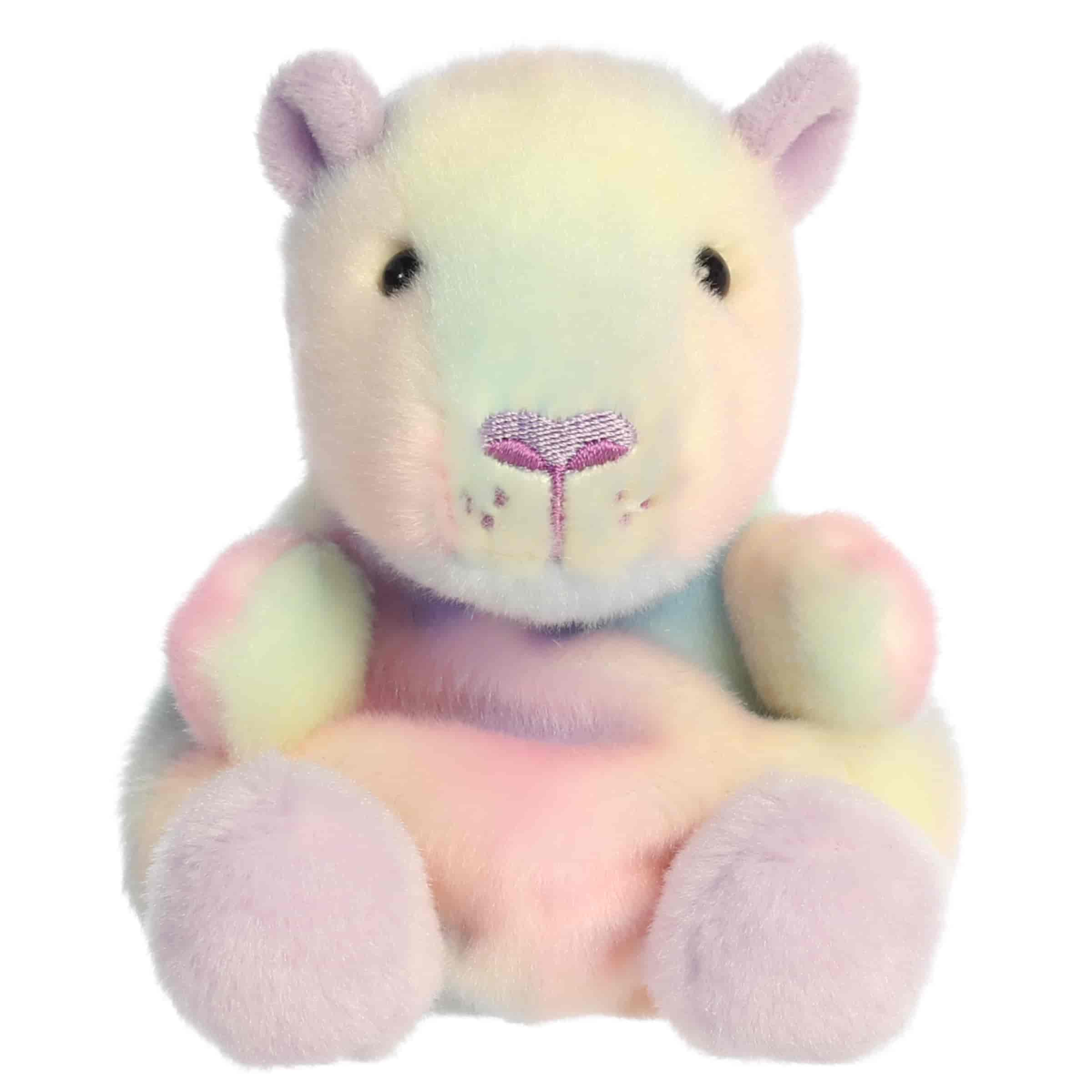 Seb Sorbet Capybara plush with pastel sorbet-colored body, sweet capybara face, small ears, and rounded details