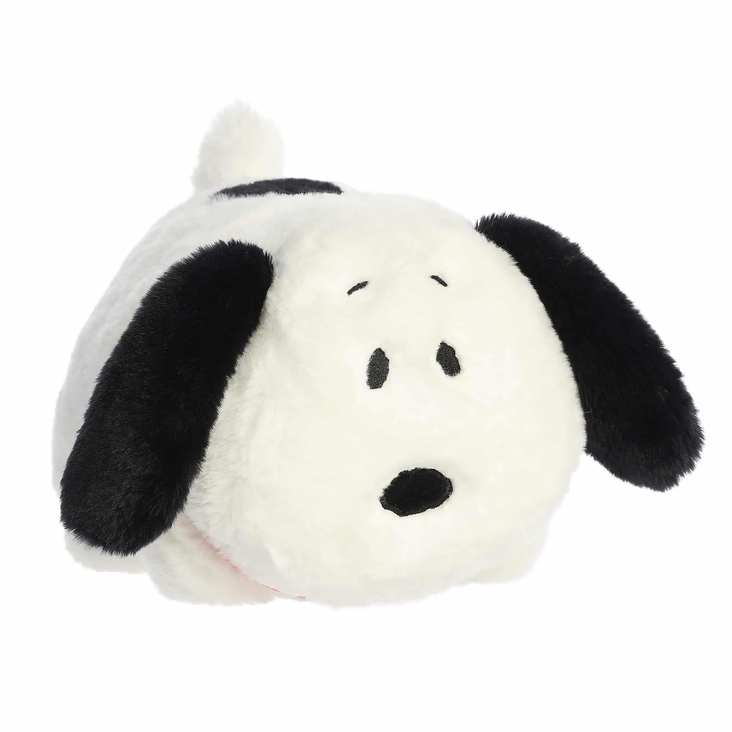 Spudster Snoopy plush from the Peanuts Collection by Aurora, soft and potato shaped