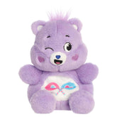 Share Bear Palm Pals plush with soft purple fur, playful smile, round ears, and heart lollipops belly badge