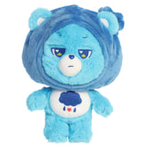 Blueberry Grumpy Care Bears plush with deep blue blueberry outfit, grumpy face, and rain cloud belly badge