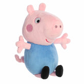 George Pig plush from Aurora's Peppa Pig collection dressed in his signature blue outfit
