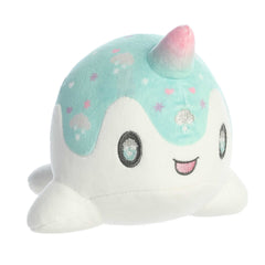 Snowfall Nomwhal plush from Tasty Peach, featuring an adorable design and high-quality materials, perfect for winter charm!
