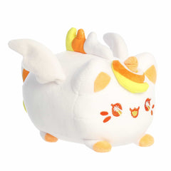 Kawaii Meowchi plush with candy corn-colored hair and pegasus wings, crafted with soft, high-quality materials