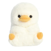 Delight Duck from the Rolly Pet collection, featuring a round, plush white body with a cheerful expression