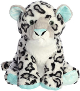 Mint-colored Snow Leopard plush from Destination Nation by Aurora, with unique spots!