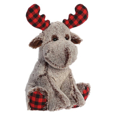 Aurora® - Holiday - 12" Buffalo Plaid Moose™