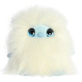 Cuddles The Yeti plush from Aurora's Holiday Collection, with glittering fur and blue eyes, perfect for festive cuddles!
