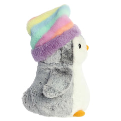 Aurora® - PomPom Penguin™ - 9" Pom Pom Rainbow Hat™