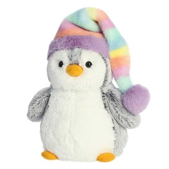 Aurora® - PomPom Penguin™ - 9" Pom Pom Rainbow Hat™