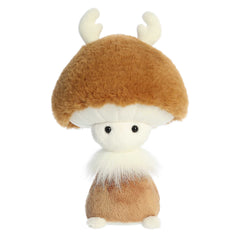 Fungi Friends Reindeer plush by Aurora, combining reindeer charm with mushroom whimsy for the holidays.