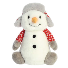 Land of Lils Aspen Snowman plush by Aurora, a festive companion ideal for holiday decor and gifting.
