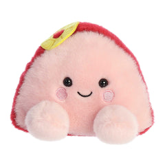Virginia Ham Palm Pal plush, pink with red trim, ideal for play, display, and warm snuggles.