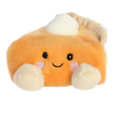 Peter Pumpkin Pie Palm Pal plush, orange with whipped cream, ideal for cozy fall decor and snuggles.
