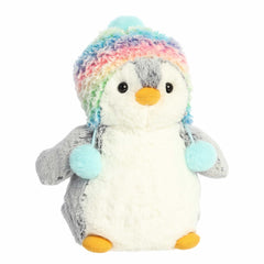 Aurora® - PomPom Penguin™ - 9" Pompom Rainbow Beanie™
