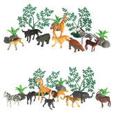 Mini Safari Play Figures set, offering detailed wildlife figures for educational and creative play.