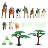 Habitat Farm Play Figure Set by Aurora, includes 30 detailed farm pieces.