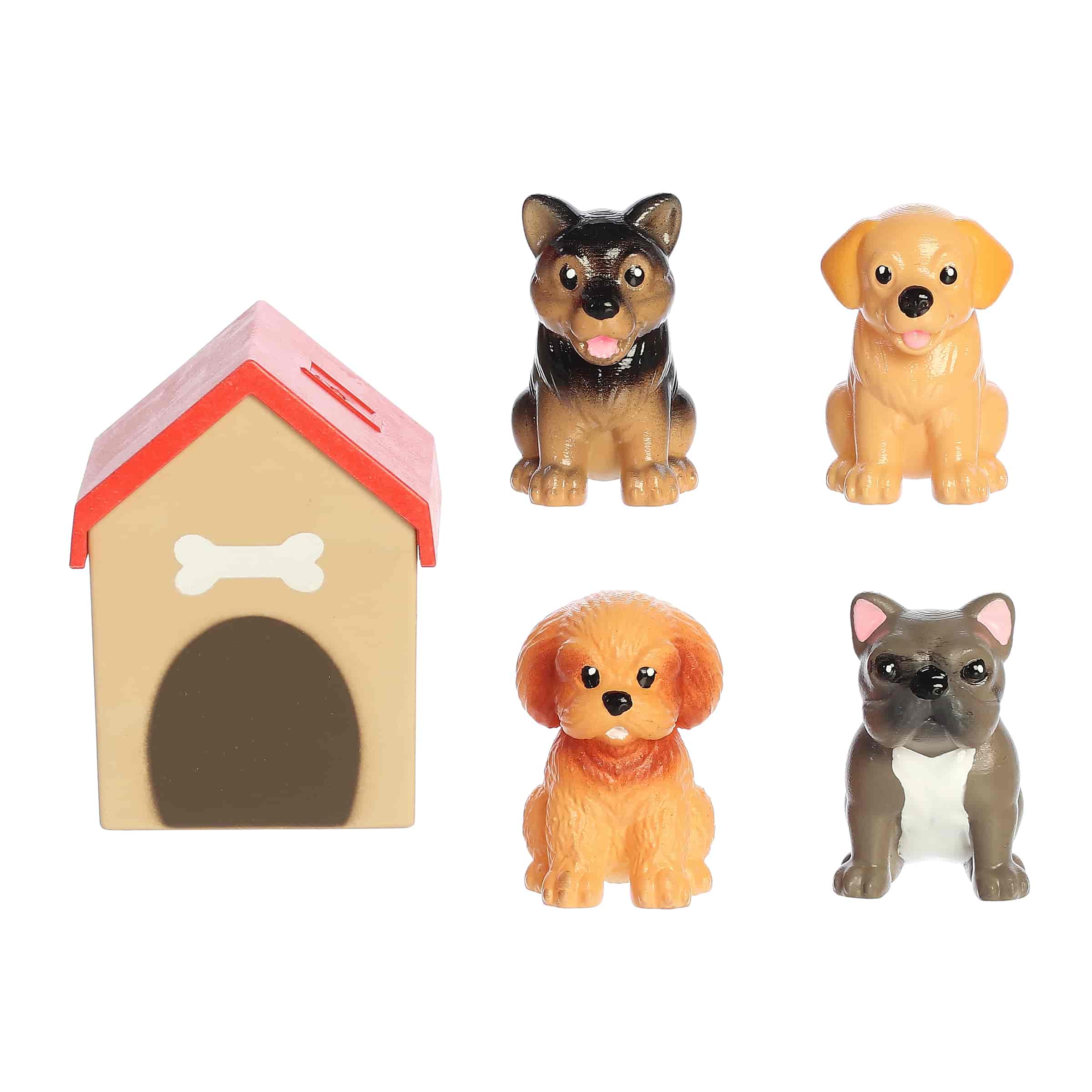 A Grow Dog toy by Aurora Toys featuring a mystery doghouse that reveals a pup when placed in water.